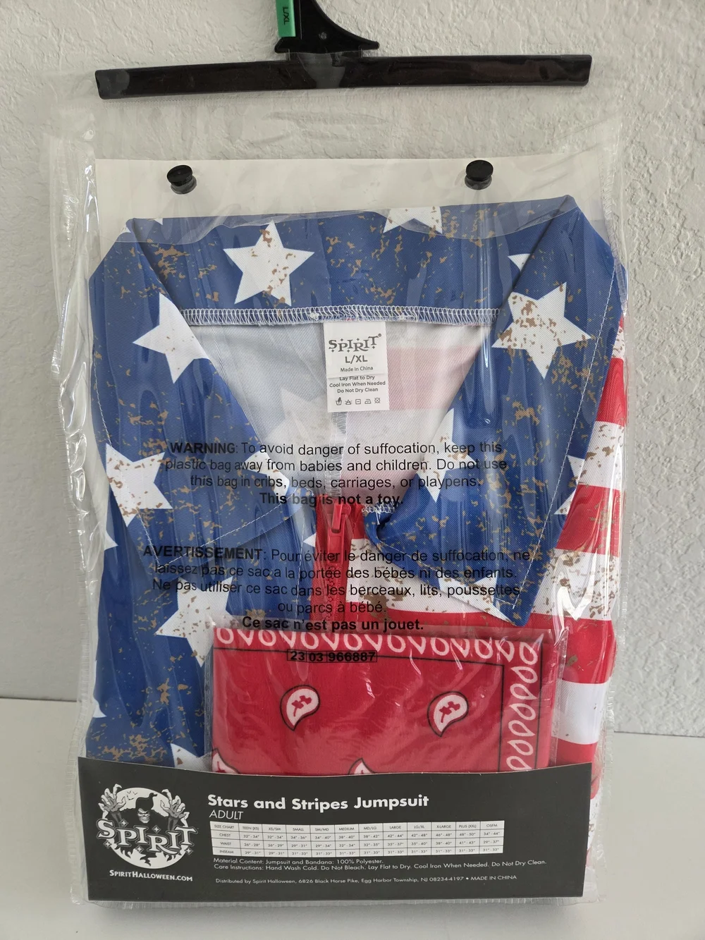 Spirit Stars and Stripes Jumpsuit - Red & Blue